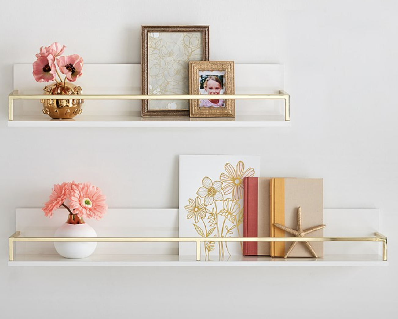 Gold Polished Shelving
